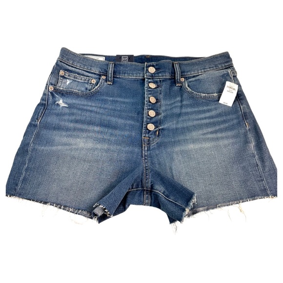 Gap Women’s 4" High Rise Button-Fly Denim Shorts Size: 31/12 Regular NWT. - Picture 4 of 15